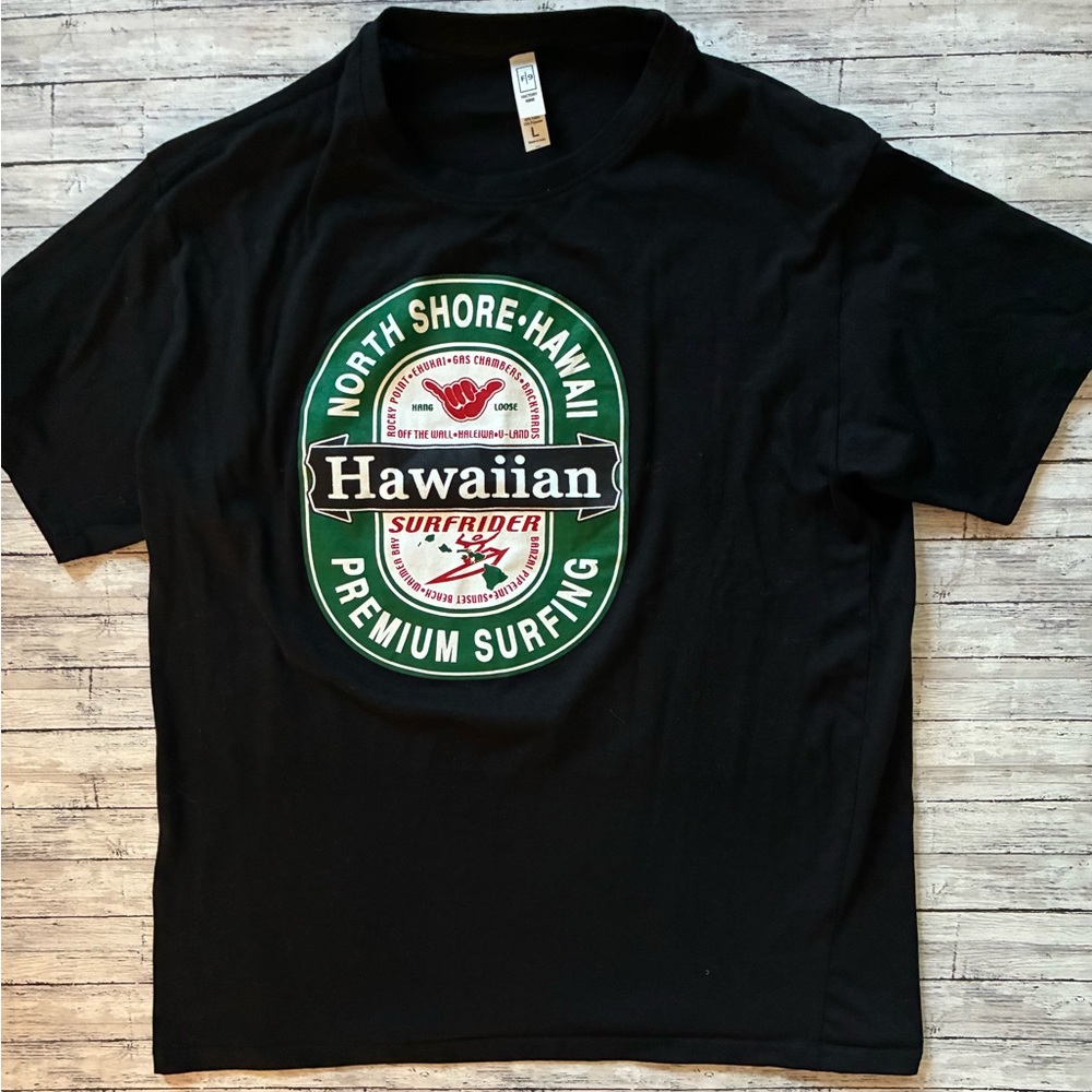 Hawaiian surfing t-shirt